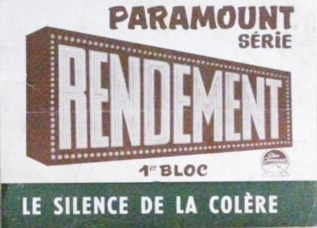 Silence de la colère (le)