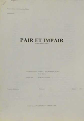 Pair et Impair