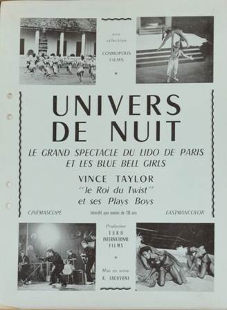 Univers de nuit grand spectacle du Lido de Paris